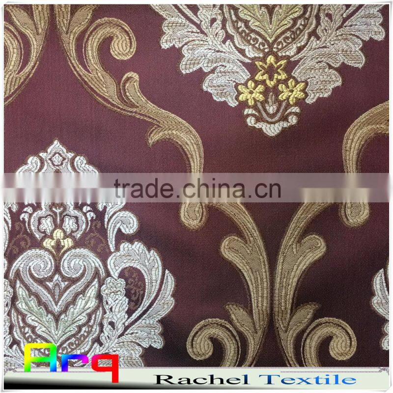 New classic jacquard high class star hotel bed sets, bedspread matching curtain, pillow fabric