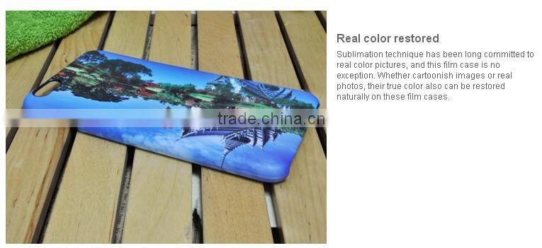 3D film case for Iphone 6 plus 3d sublimation blank mobile phone case design your own phone case, customize phone case