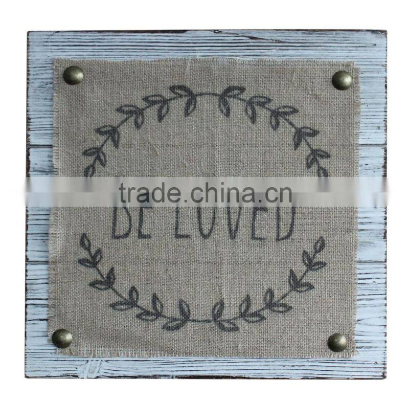Chinese Products Wholesale Custom Burlap Wall Printing