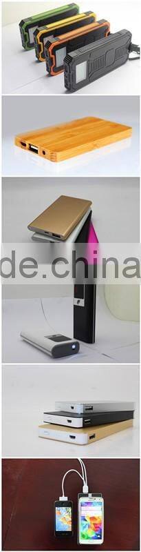 Multi-functional 3 outputs power bank with light 10000mah for mobile phone with battery indicator