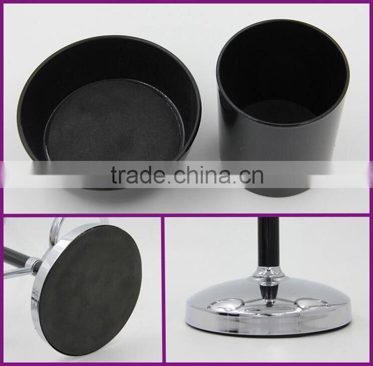 7 inch vanity aluminum standing mirror with plastic cups