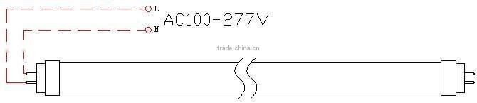 Singapore,27W 5ft 1500mm UL&DLC G13 T8 LED Light,Rotatable,Aluminum+PC,One end voltage, UL&DLC G13 T8 LED Lamp,5Years Warranty