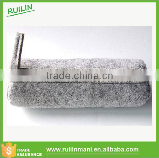 Latest high quality small blank felt zipper pen bag
