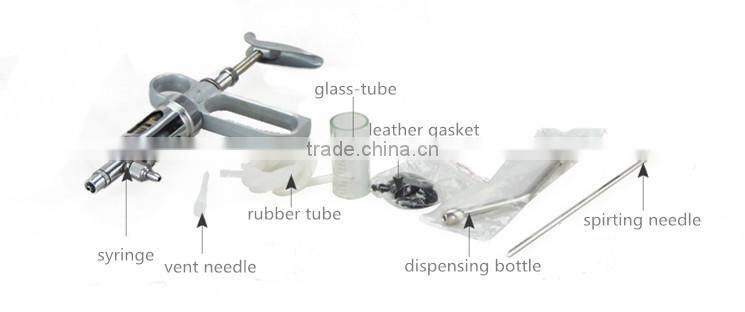 Poultry equipment stainless steel continuous veterinary metal syringe