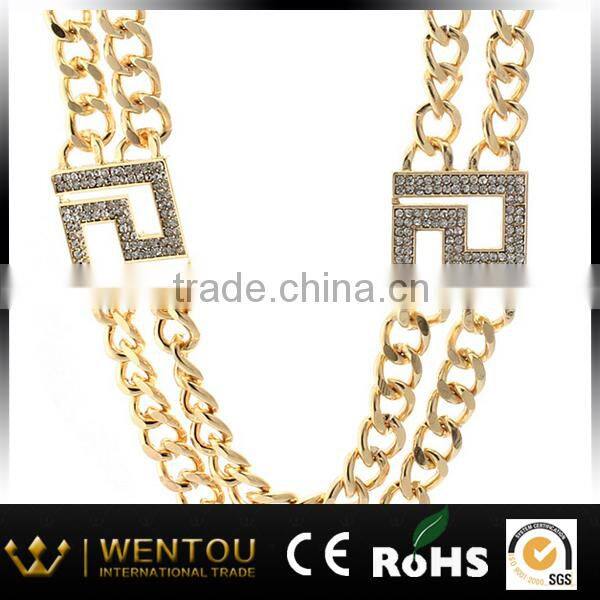 DIY Beautiful new year 18k gold chain necklace