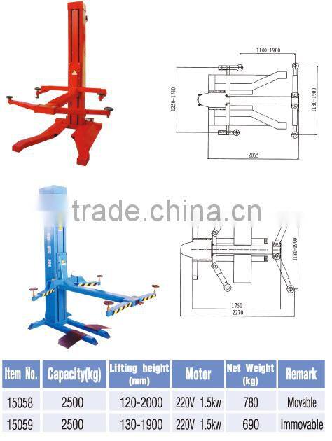 Hydraulic Single Post Lift