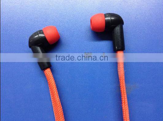 Colorful waterproof professional shoelace earphones&earbud from shantou factory