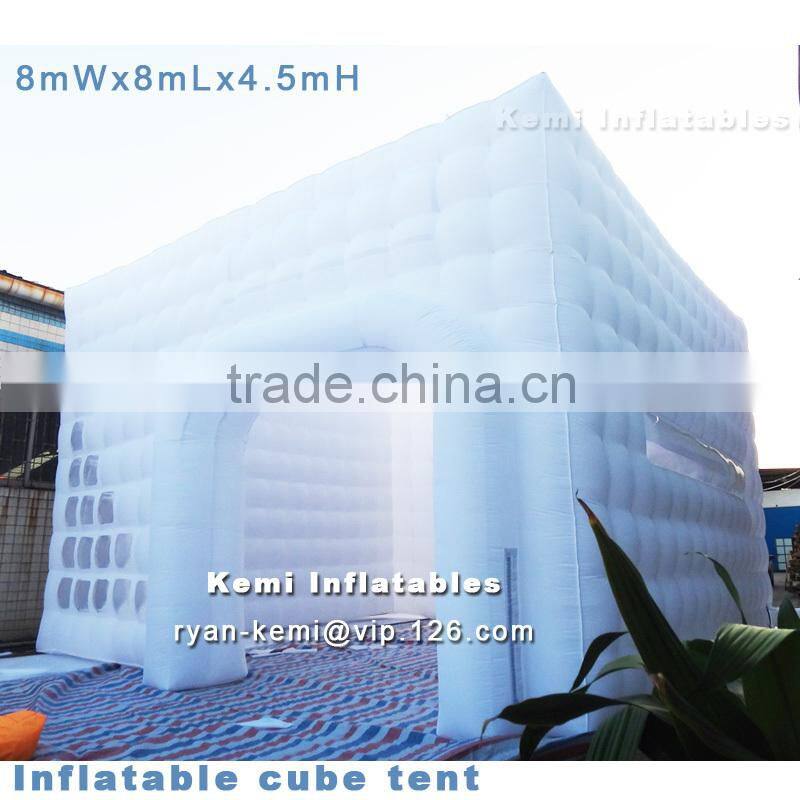 8x8x4.5mH inflatable cube tent cubic tent giant inflatable tents advertising inflatable tent outdoor inflatable party tent