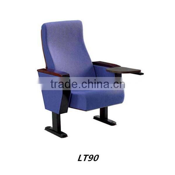 Theater chair furniture Wholesale folding chairs with writing pad Auditorium chair on sale LT80