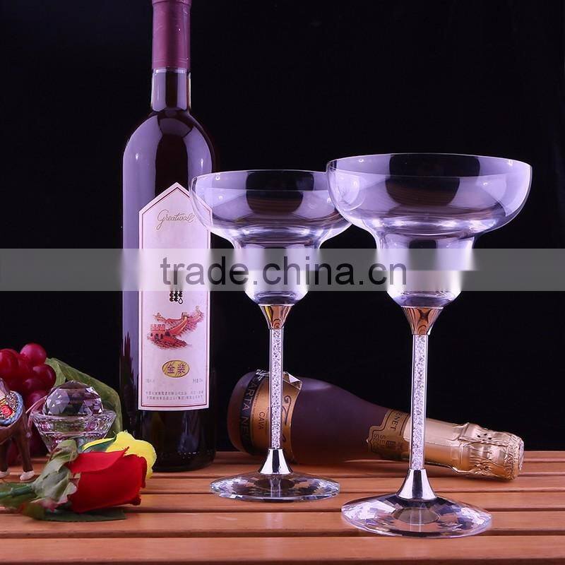 Indoor/ Outdoor Crystal Stemware Cocktail Glasses Decorate Margarita Glass
