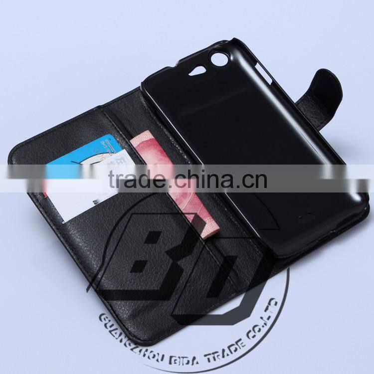 Wholesale Popular Flip Magnetic wallet leather case with card slots For Wiko Stairway leather case mobile phone case cover