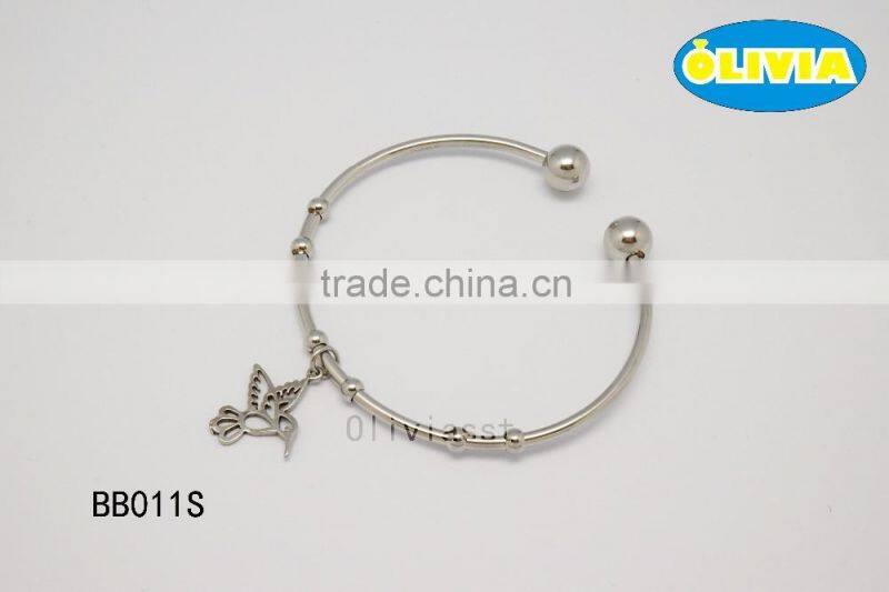 Olivia Jewelry China Factory Wholesale Stainless Steel Bracelet With Charms , Cuff Bangle Mens Bracelet