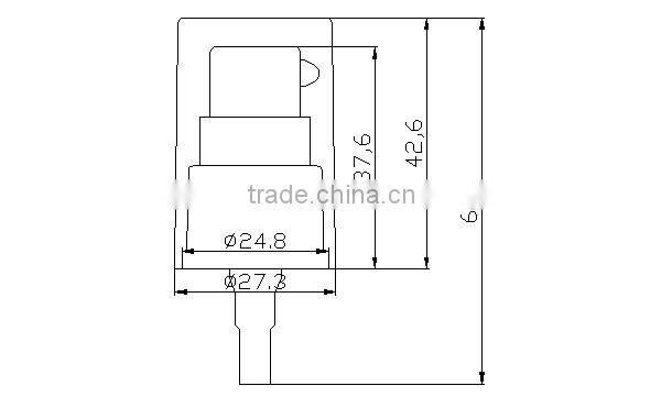 Cheap shantou plastic cosmetic pump for bottle