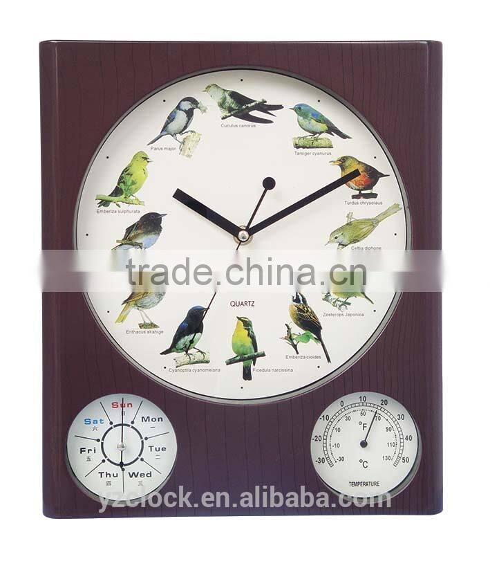 Cuckoo Clock Weather Station Wall Clock With Temperature YZ-8975