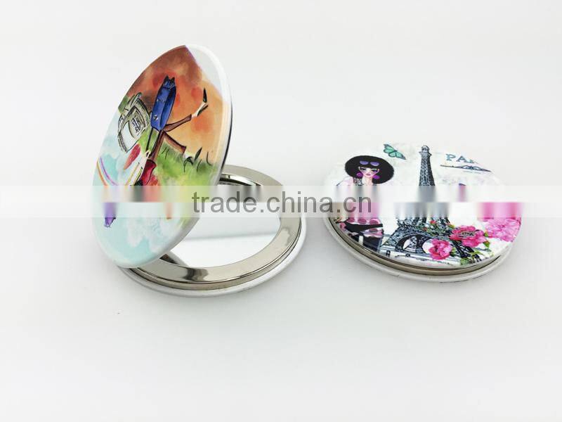 Hot sale customized design metal cosmetic mirror