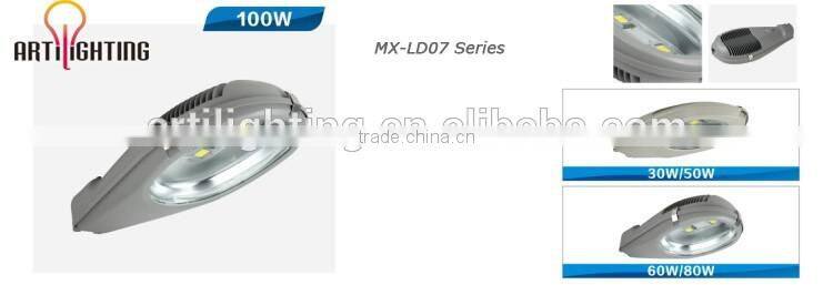 Super bright meanwell bridgelux led chip 12v 24v 85-265v street lamps