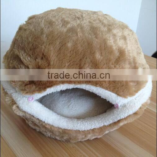 QQFactory detachable hamburger pet house / dog beds / cat beds