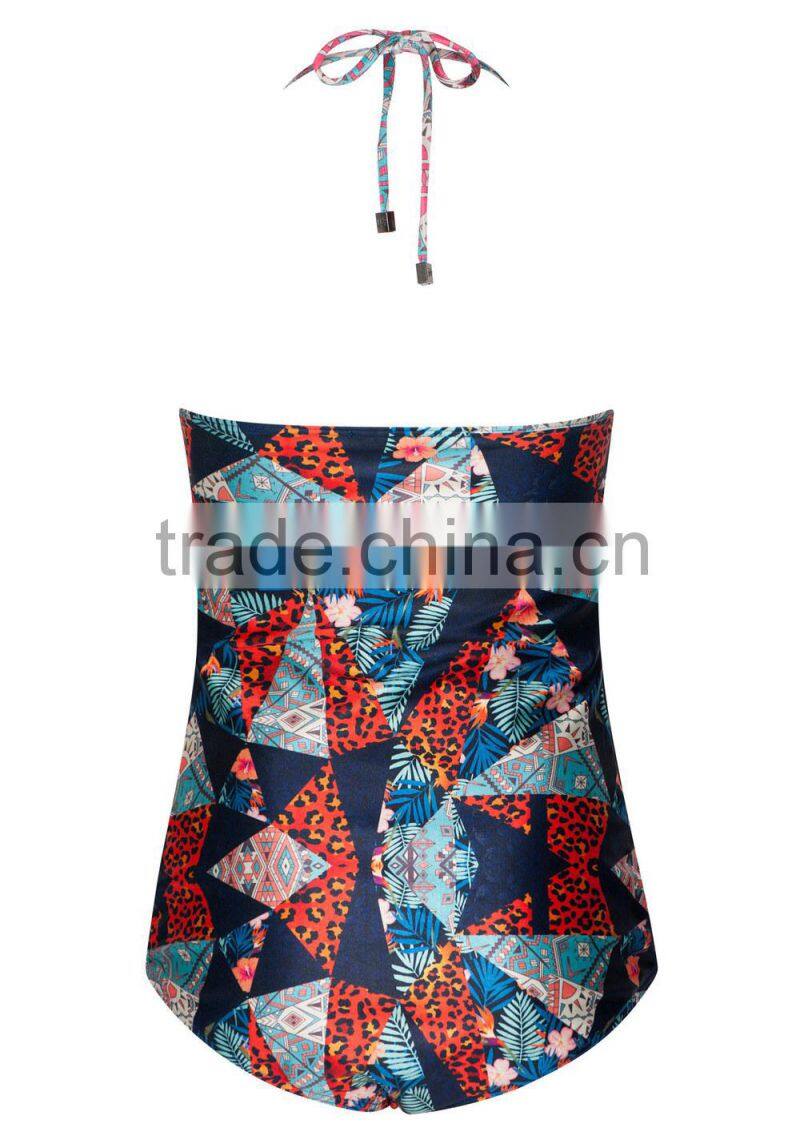 2015 New Arrival Sexy Lace Women Swimwear Leopard Printing Bikini Wholesale Swim Wear