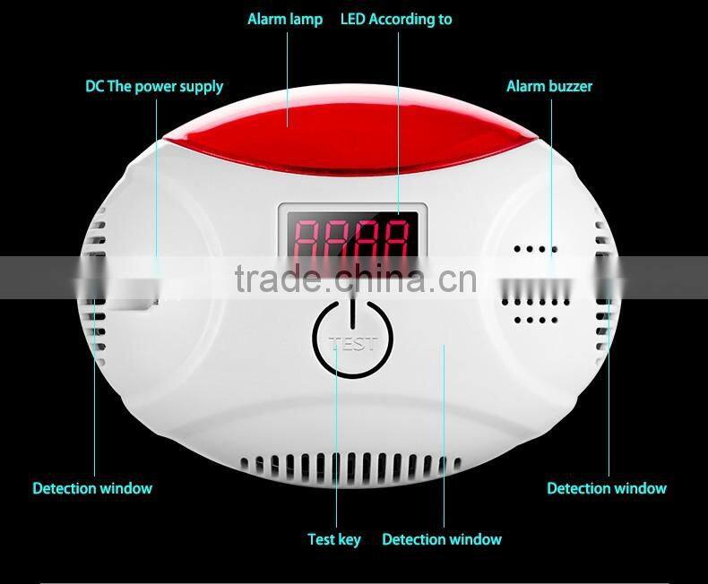 The latest 315/433MHz wireless Carbon Monoxide gas leak sensor CO detector alarm