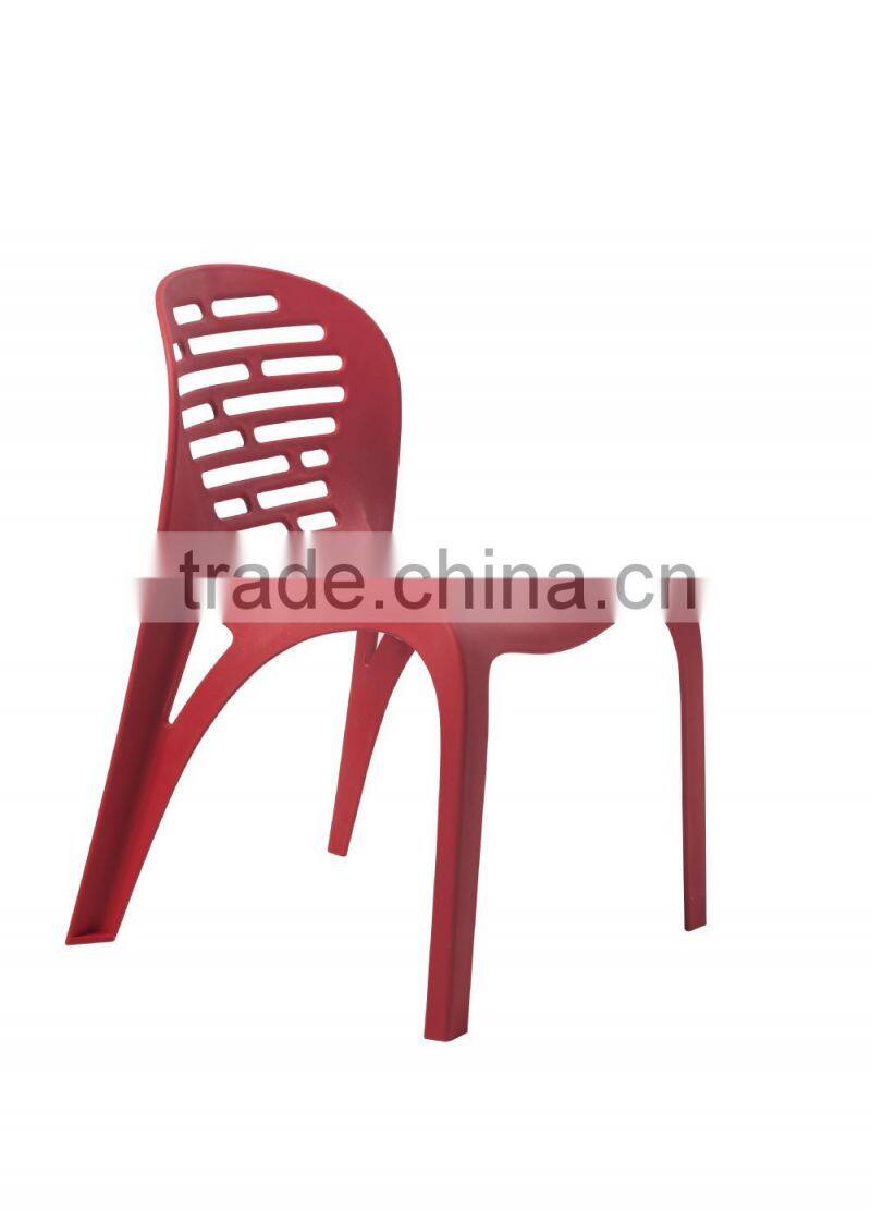 2014 high quality white stackable outdoor plastic chair price with plastic feet HC-N025