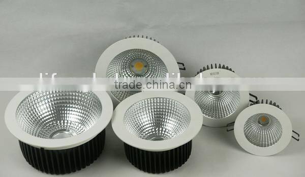 High bright high quality Dimmable COB led downlight ceiling 9w 12w 15w