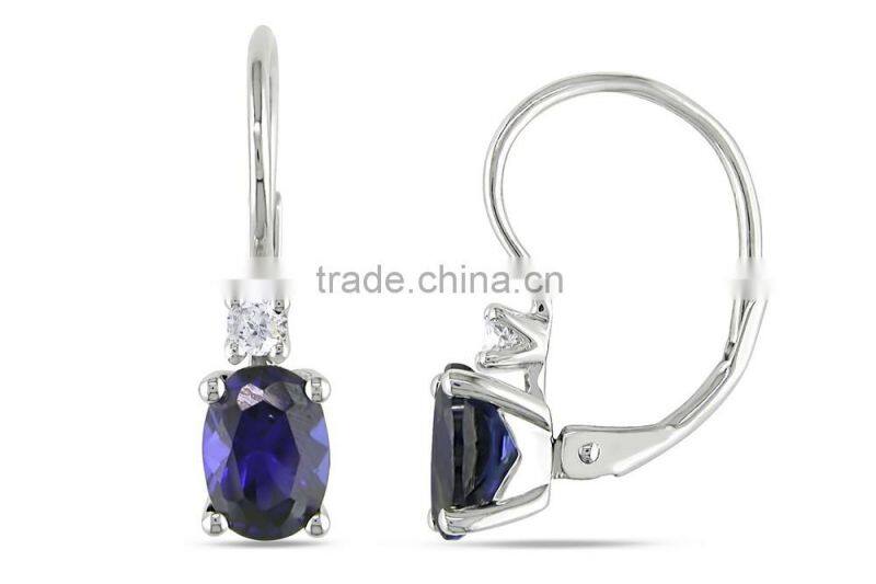 Fashionable jewelry set,large blue topaz 925 silver egg pendant