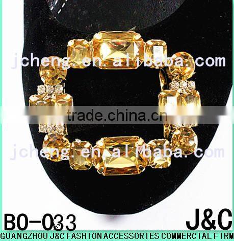 2016 round shape shoe crystal stone shoe ornament shoe buckle shoe trim