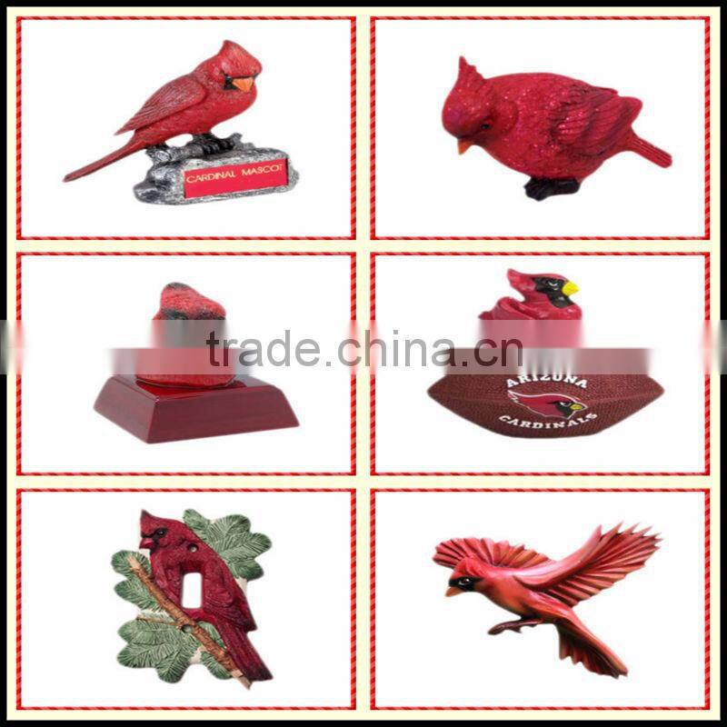 Top quality resin bird for desk decor