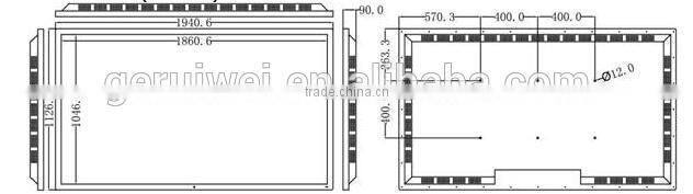3840*2160 Display Touch 42/55/65/70/84 inch Ultra Wide The Largest Computer Monitor