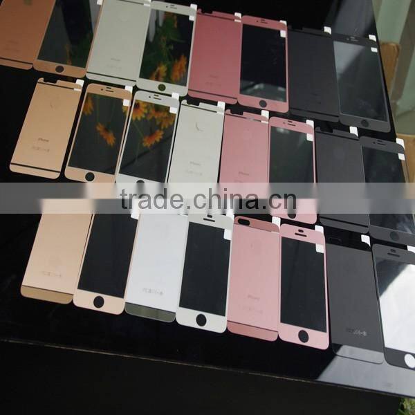 Color Screen Protector For iPhone 6/6s front and back Frosted glass film 9H tempered glass protectors