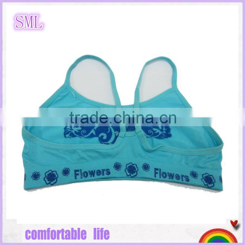 2015 SML steamless yellow teen girl bra (OEM accepted)