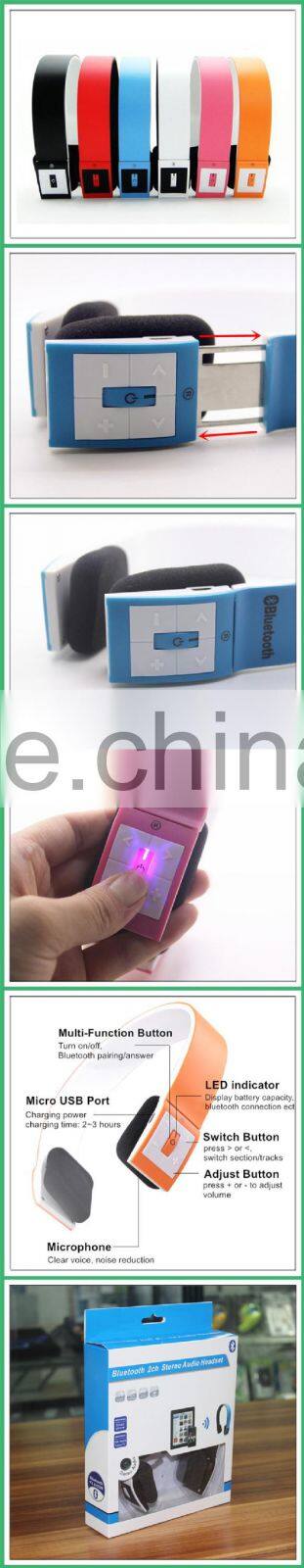 fashion bluetooth intercom mobile phone bluetooth headphone(OS-BH23)