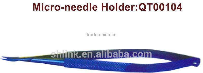 QT00104 Medical Round curved handled needle holder surgical