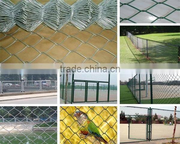 fine rubber pvc coated chain link fence price