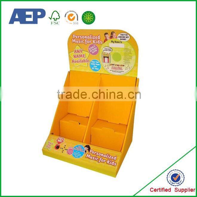 Wholesale promotion custom cardboard advertising display stand