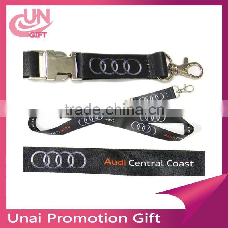 Custom 2cm heat transfer work permit card sleeve badge lanyard sling badge lanyard exhibition printing LOGO