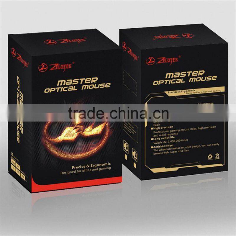 Zelotes 5500 DPI 7 Button LED Optical USB for Wired Gaming Mouse Mice