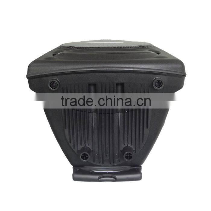 15 inch hot active type portable trolley bluetooth speaker with fm radio