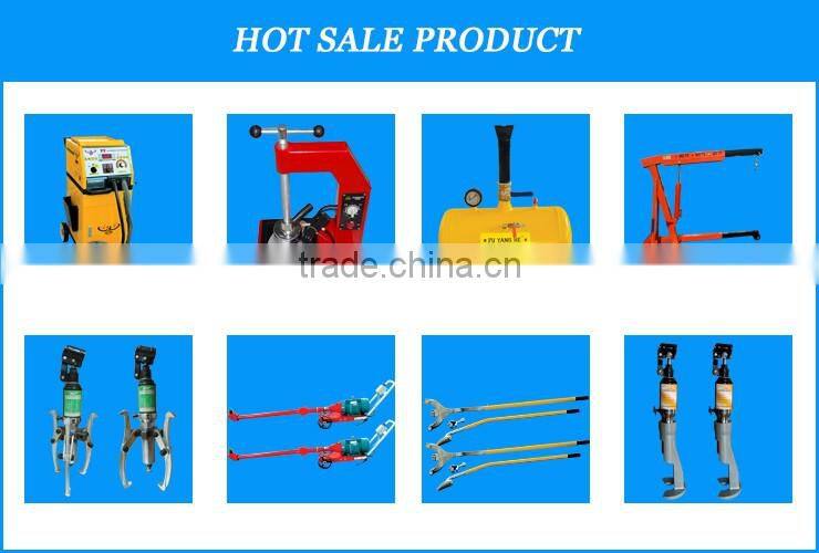 Stationary manual hydraulic jack engine hoist crane