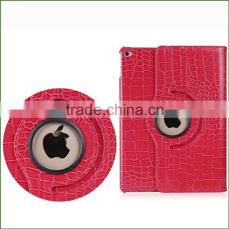PU leather Rotating case For iPad Air case , lowest price rotating flip leather case for iPad 5/Air