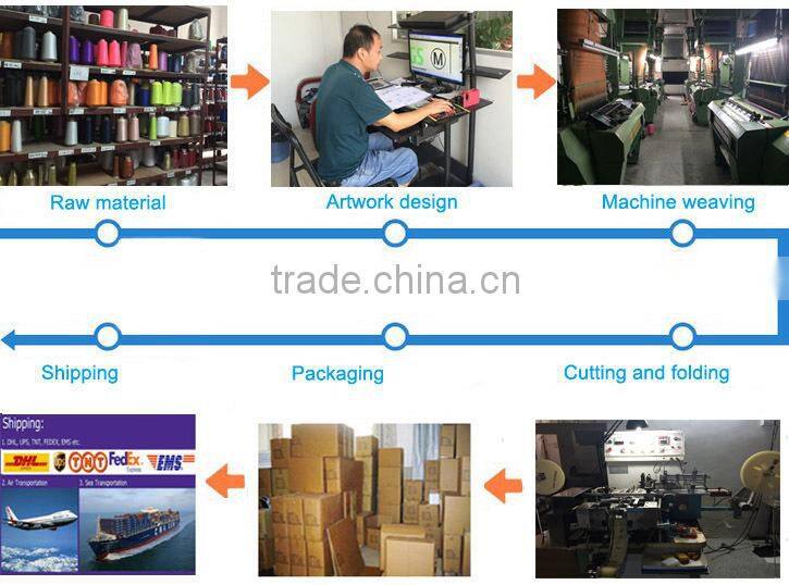 Center-Fold Woven Size Label With Washing Instructions