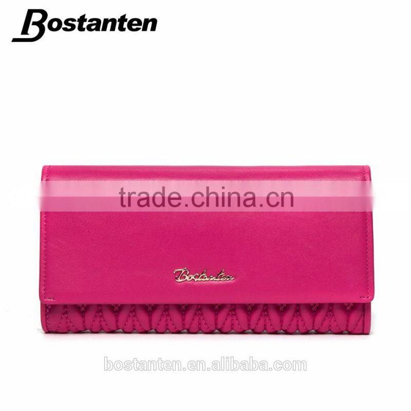 rose red fashion trendy women wallet purse hand bags leather