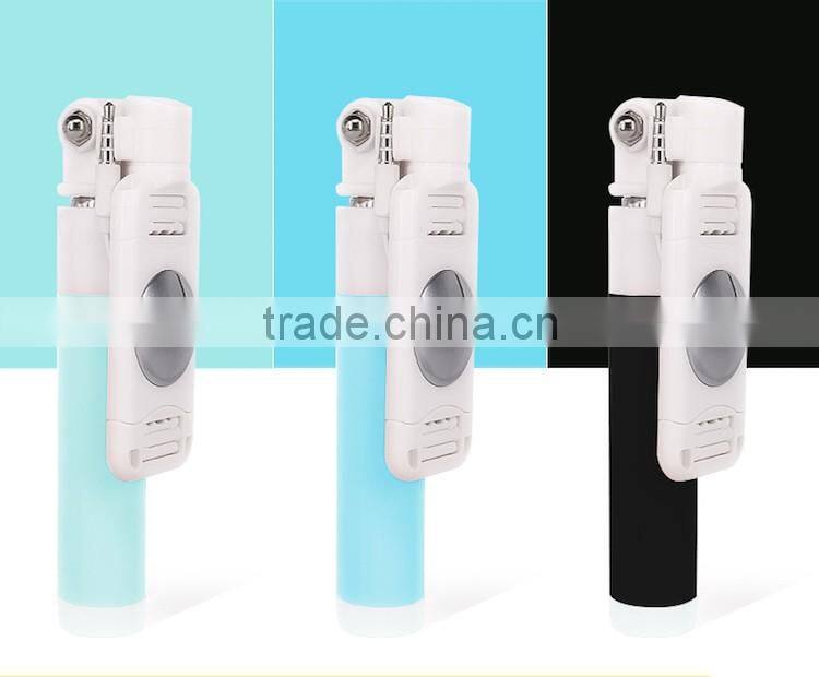 Aluminum and plastic material fashion look selfie stick hot sale colorful monopod for student