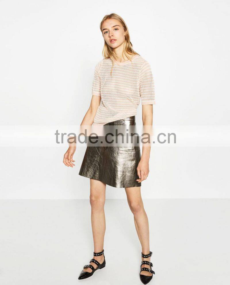 China Wholesale Hollow images of ladies casual tops, fancy tops