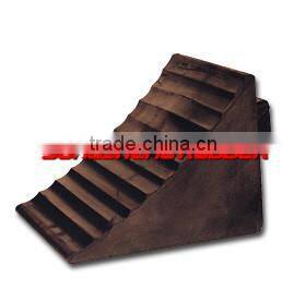 Automotive Wheel Chock with Pull Rope attached.