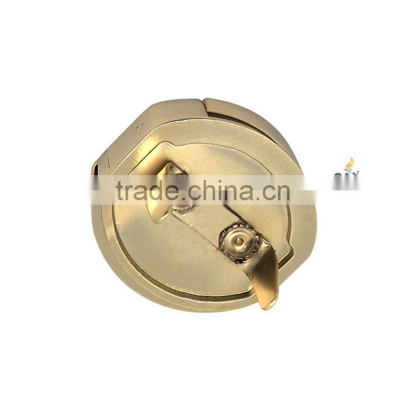 Fashion Round Push Lock Gold Metal Lock For Handbags