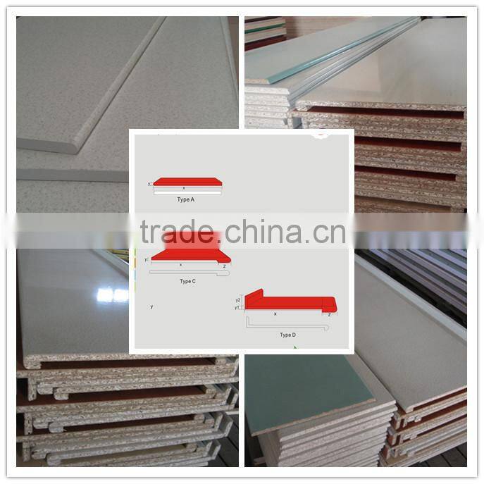 HPL laminate work top used in kitchen