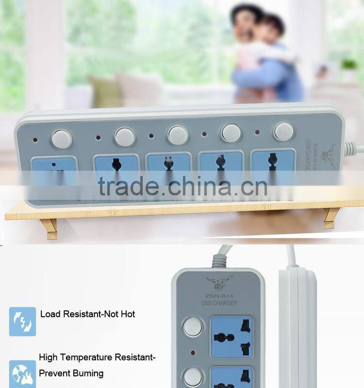 multi electrical universal usb 2 gang extension socket power strip