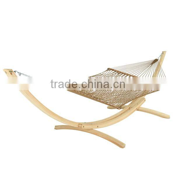 Garden Portable Two Person Cotton Mesh Hammock With Bar