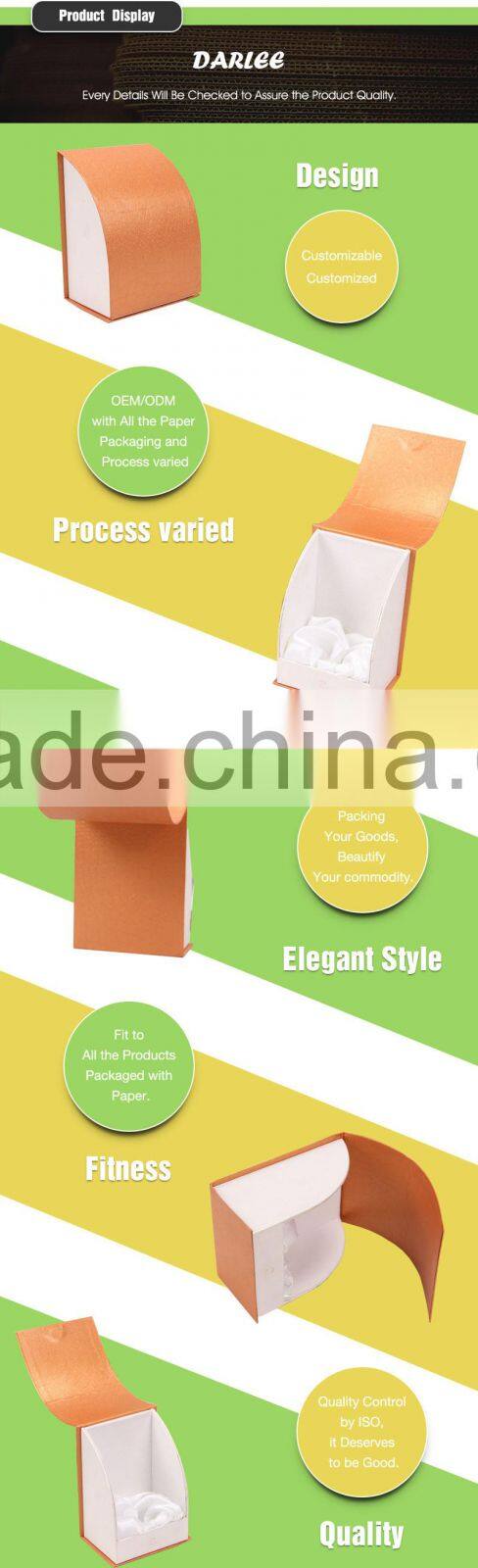 Newest design custom printed paper perfume box packaging with magnet closure
